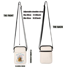 PXTIDY Chip and Dale Friendship Crossbody Bag Life Is Better With Friends Canvas Bag Cartoon Movie Merch Chip Dale Lover Gift