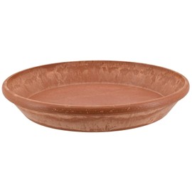 Arcadia Garden Products PSW Pot Collection Plant Saucer Drip Tray, Durable Water Tray for Indoor and Outdoor Flower Plant Pots and Planters, 12-inch, Terra Cotta Marble Color