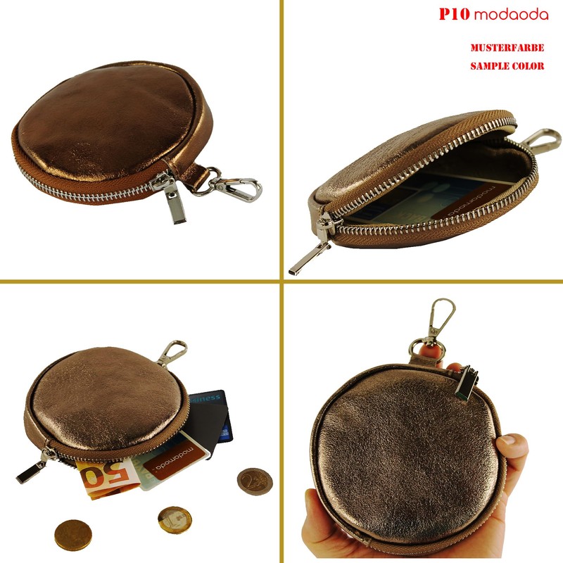 modamoda de - P10 Italian Leather Coin Purse Bag Pendant,