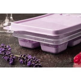 Sallys Ice Cube Tray - Holds up to 12 Cubes (Pastel Purple)