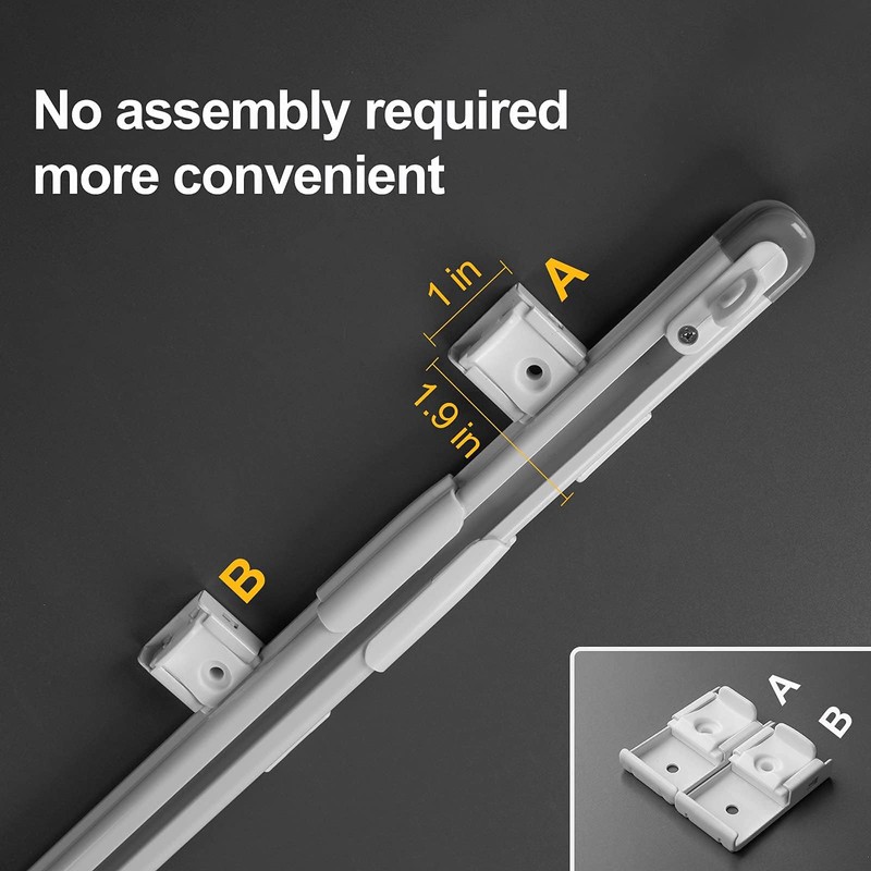 Zshine ceiling mounting or Wall mounting telescopic curtains track Home