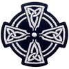 EmbTao Celtic Cross Circle Patch Embroidered Applique Iron On Sew