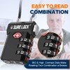 SURE LOCK TSA Approved 3-Digit Combination Luggage Locks – Open