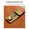 Vintage A5 Notebook PU Covered Diary with 3-digit Lock Notepad