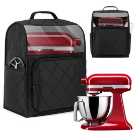Stand Mixer Cover Compatible with KitchenAid 6/7/8 Quart Bowl Lift Mixers, Cotton Mixer Cover with Zipper Pocket for Kitchen Aid Accessories and Attachments