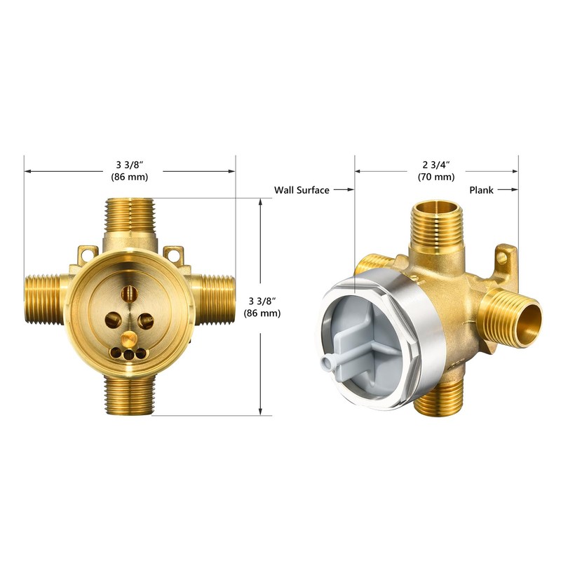 R11000 shower diverter valve rough in function setting integrated kit