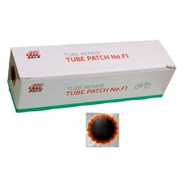 Pack of 100 Rubber Patches / Hose Patches F 1 Diameter 25 mm Red Edge (Item No. 5000029) + Fishingglue Product Description
