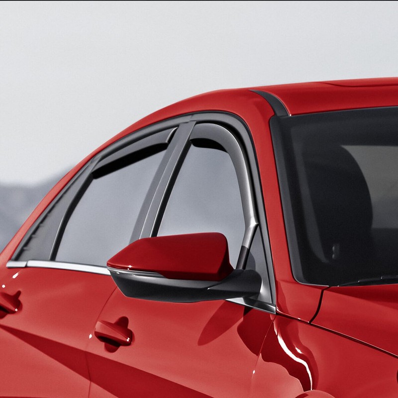 Nilight Durable in Channel Rain Guards for Honda Civic Hatchback