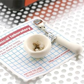 Alta Chemical Experiment Equipment Fastener Hooks with Miniature Mascot (Milk watch-glass/Pestle) at032005 