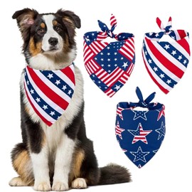 Patriotic Veterans Day Dog Bandana Summer Popsicle for Small Medium Dogs, Cat Dog Kerchief Dog Triangle Bibs Scarf for Male Female Giftware