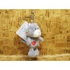 NICI Gray Cat Key Ring, 3.9 inches (10 cm)