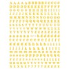 LANODO 8 Pieces Nail Stickers Alphabet 3D English Alphabet Pretty