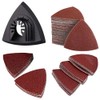 102 Pieces Triangular Sandpaper Set, 2 Pieces Triangle Oscillating Saw