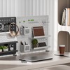 PEGZONE Clamp-on Desk Pegboard, Desk Organizer for Office Gaming Home,