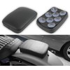 JMTBNO Black Universal Motorcycle Pillion Passenger Pad Seat Leather Pillion