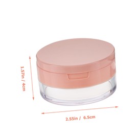 BIUDECO Cosmetic Case Soft Body Powder Puff Empty Makeup Powder Container Portable and Leakproof Design