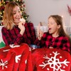Christmas Throw Blanket Snowflake for Sofa Couch Stylish Warm Winter