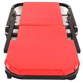 ACZCR 36 Inch Foldable Creeper Seat 2 in 1 Z Shape Rolling Garage/Shop Creeper Padded Headrest Roller Garage Chair with 6 Swivel Casters for Garage Repair Work Tool