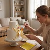 200 PCS Edible Gold Leaf, Gold Leaf Sheets, Easy to