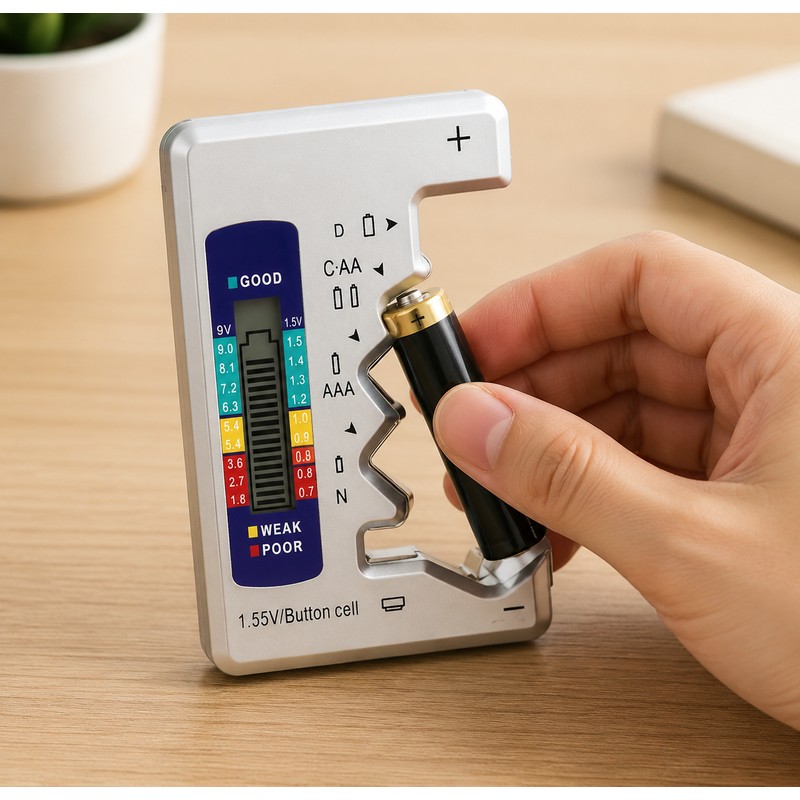 Digital Battery Tester for Home Use – LCD Display Battery