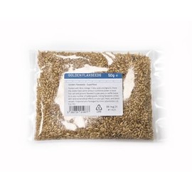 Golden Flaxseeds - 50g - Superfoods - Linseeds - High Fiber - Omega-3