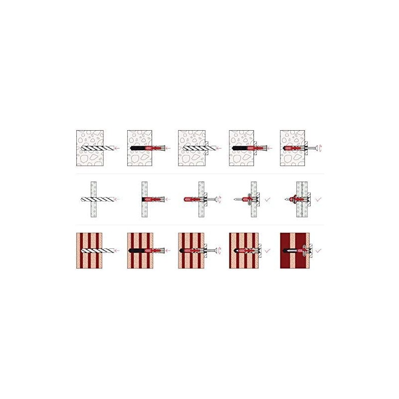 Heavy Duty Solid Wall & Plasterboard Hanging Kit for Picture