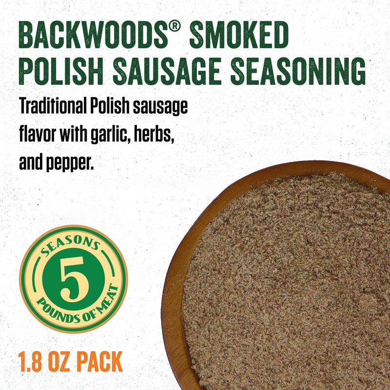 LEM Backwoods Cured Sausage Seasoning with Cure Packet, Smoked Polish