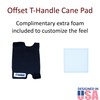 T-Handle Cane Pad – Crutcheze Premium Foam Grip Cover for