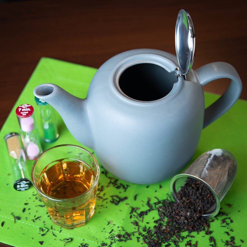 Küchenprofi London Ceramic Teapot with Stainless Steel Infuser, 8 Cup,