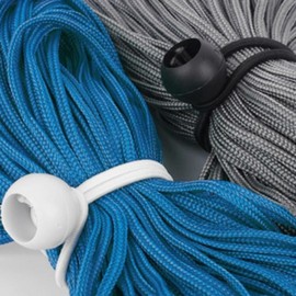 Versatile 15cm Tassel Elastic Cord: Curtain Tieback & Camping Bungee White Elastic Cord 5ea