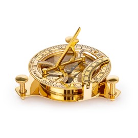 NKlaus Maritime Sundial Compass 11 cm in Wooden Box Brass Direction Indicator 11684