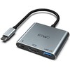 JESWO Adaptador USB C a HDMI, 3 en 1 Adaptador