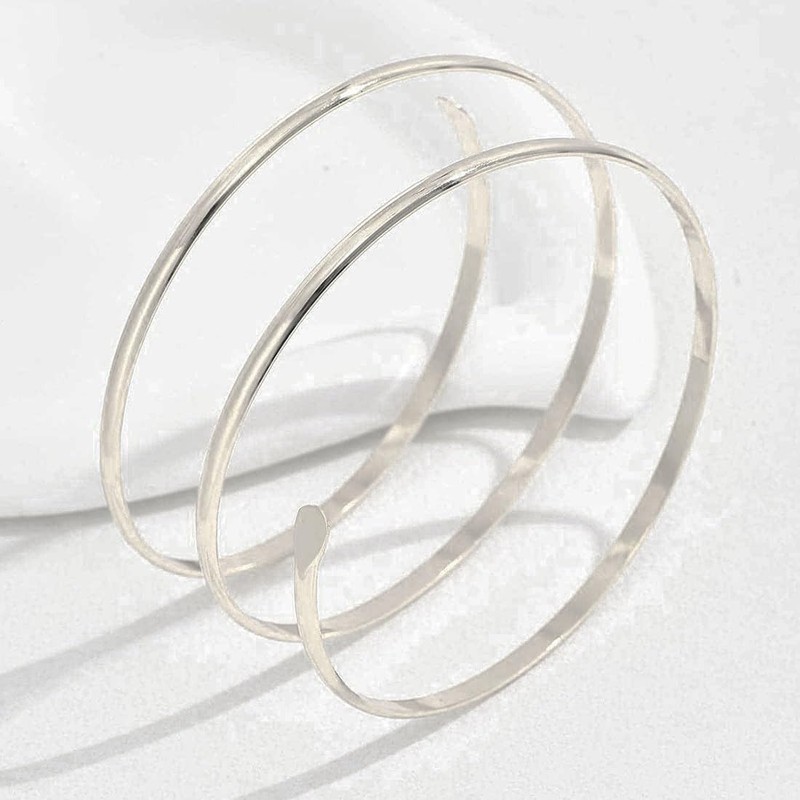 Cubahop Upper Arm Cuff Hollow Multi-layer Crossing Arm Bracelet Adjustable