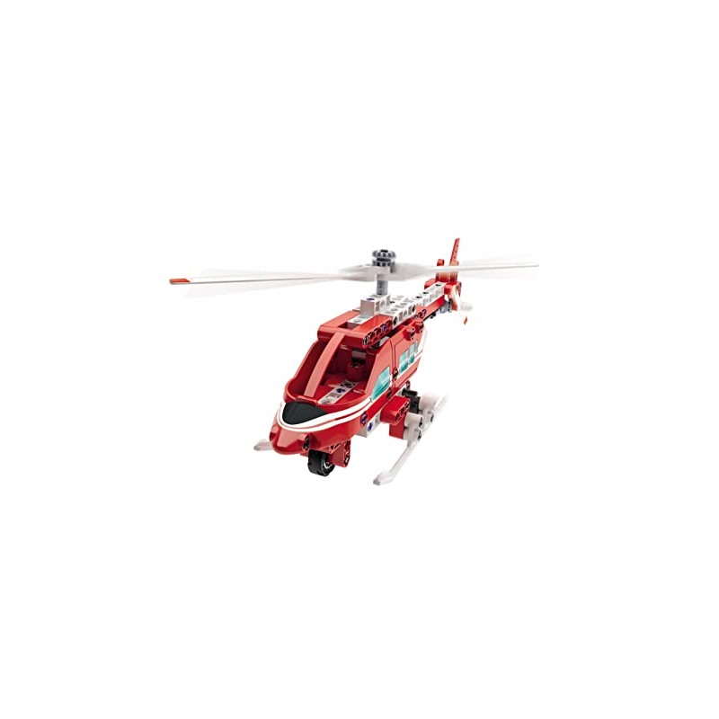 Clementoni - Mechanics Lab Fire Brigade Helicopter Construction Set with