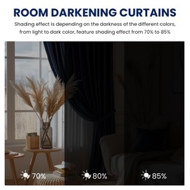 Dreaming Casa Royal Blue Velvet Room Darkening Curtains for Living Room Thermal Insulated Rod Pocket Back Tab Window Curtain for Bedroom 2 Panels 52" W x 108" L