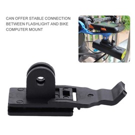 Adaptador De Montaje De Luz De Bicicleta, Adaptadores De Soporte De Linterna De Pl¨¢Stico De Bicicleta para Soporte De Computadora De Bicicleta(Lumina)