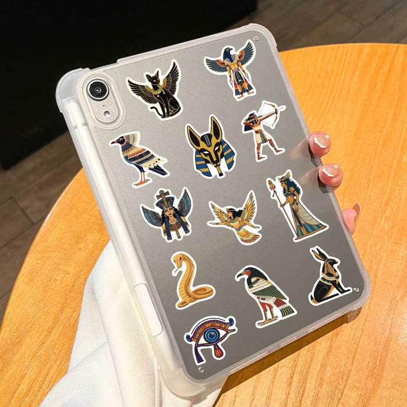 Egyptian History Art Stickers – 50pcs Waterproof Vinyl Ancient Egypt