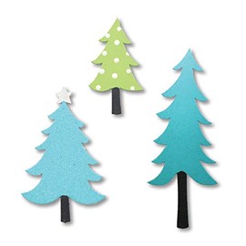 Roeda Brighten Your Life 13976CL Assorted Winter Trees Set of 3 Wonderland Colors