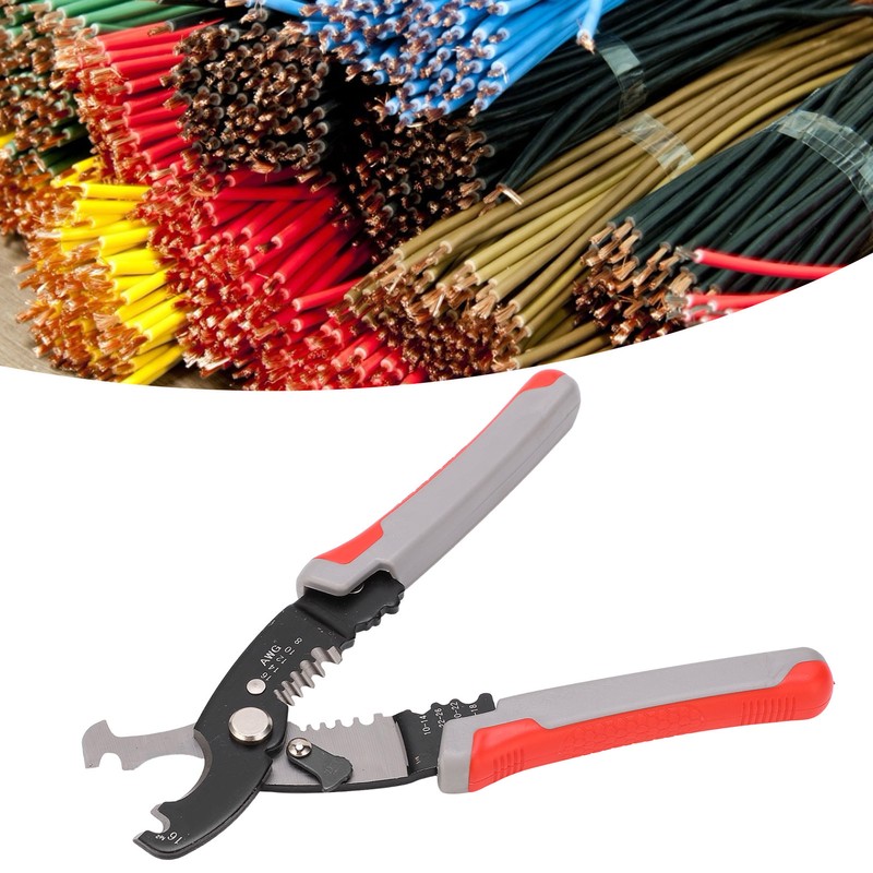 Wire Stripper Cutter Cable Cutting Stripping Pliers 55‑60HRC Hand Tools