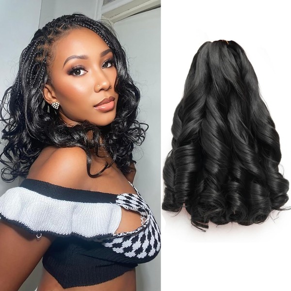 XGY Hair Short French Curl Boho Braiding Hair 10 Inch