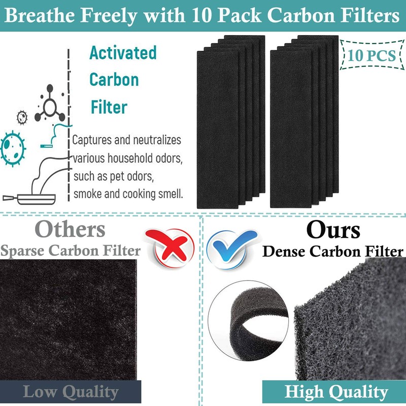 2 Pack Replacement FLT4825 True HEPA Filter B with 10