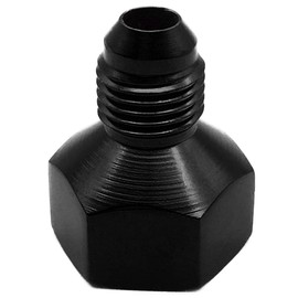 10AN to 6AN Fitting Adapter Female -10 AN to Male Flare 6 AN Reducer Fuel Line Hose Fittings Aluminum Black