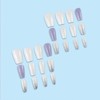 24Pcs French Press on Nails Medium Square Fake Nails with