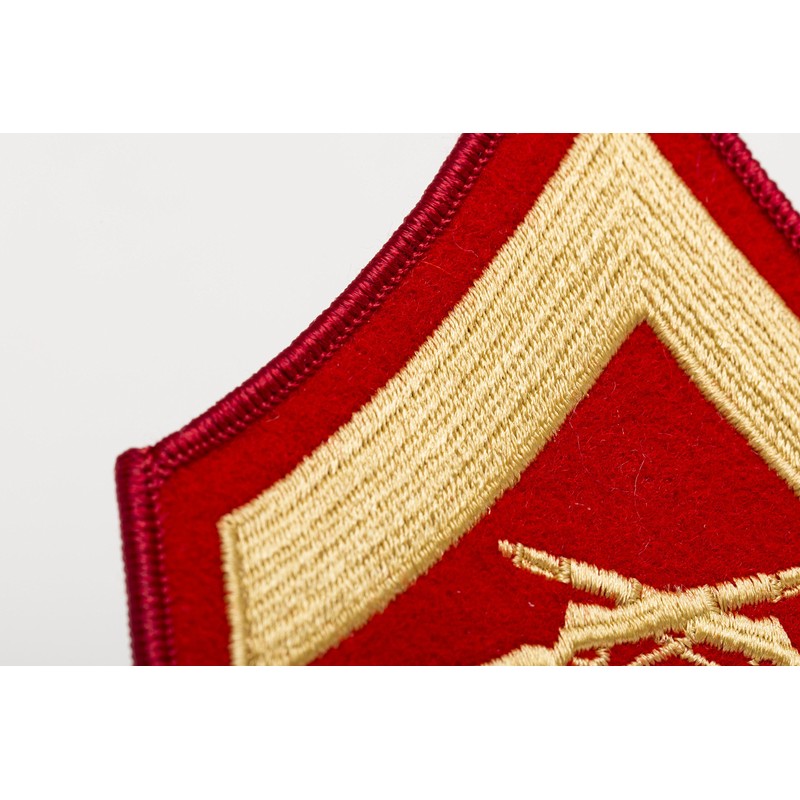 USMC Gold on Red Chevron, Male, Lance Corporal L/Cpl