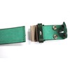 Bell Label Italian Buttero Silver H-Buckle Belt, Made in Japan,