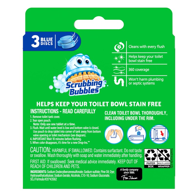 Scrubbing Bubbles Toilet Bowl Tablets, Continuous Clean Toilet Drop In