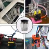 10 Pcs Straight Pneumatic Connectors, Black Air Hose Push to