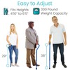 Vive Offset Walking Cane with Comfort-Foam Handle - for Women,