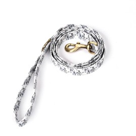 Organic Cotton Dog Leash for Small,Medium and Large Breed,Brass Hardware Pet Leash for Walking,Running and Training 6FT