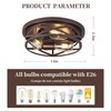 piano7797 13 inch Flush Mount Ceiling Light Fixtures,3-Light Modern Hallway